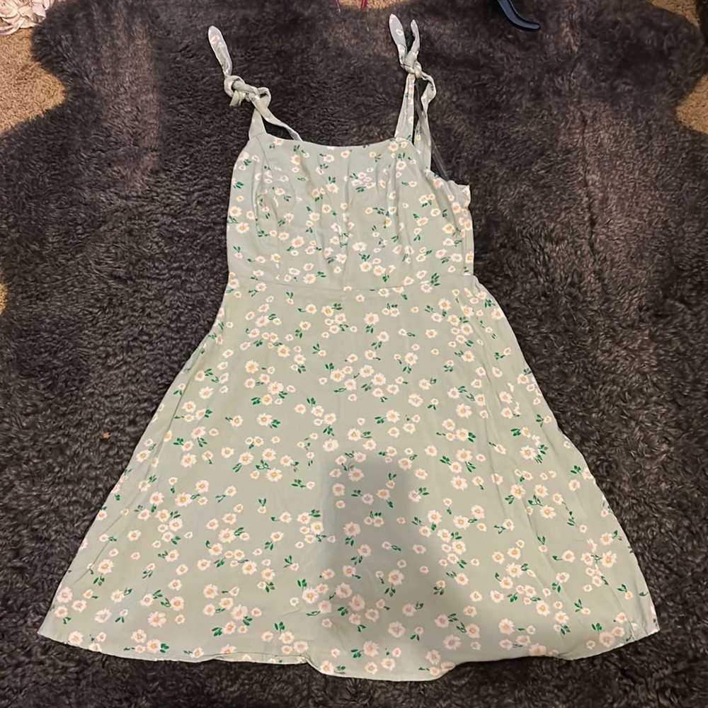 Green Floral Dress